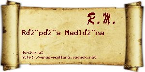 Répás Madléna névjegykártya